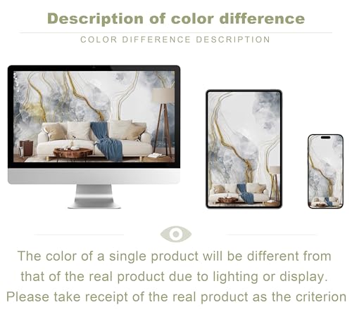 Abstract Grey Marble Wallpaper Large Abstract Gold Wall Mural