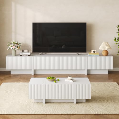 50.8" Fluted Coffee Table