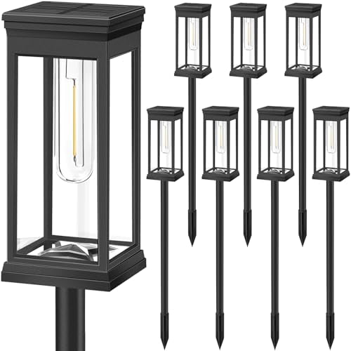 8 Pack Solar Pathway Lights Outdoor (8 Count)