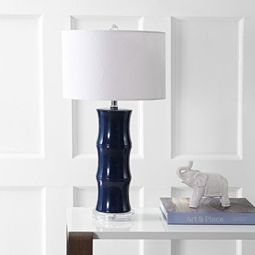 Tiki Table Lamp 26.5" Bamboo Ceramic Bedside Nightstand
