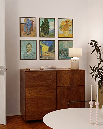 Walnut Oak 11x14 Gallery Wall Frames (6 Count)