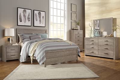 Culverbach Modern 2 Drawer Nightstand with 2 USB Charging Stations