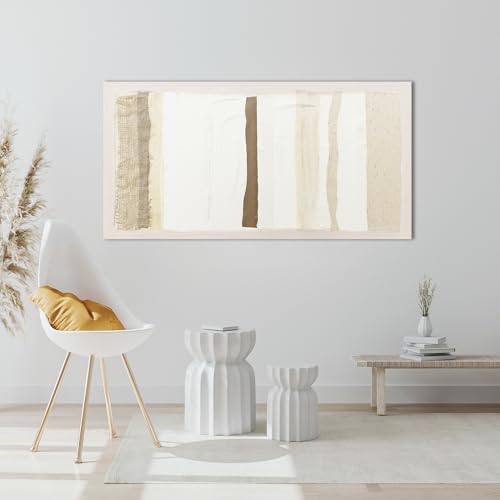 Abstract Wall Art Decor Modern Canvas Art Wall Decor Brown And White Wall Art Decor Minimalist Wall Art Prints Neutral Canvas Wall Art for Living Room 20"X40" for Room Bedroom Office Decor