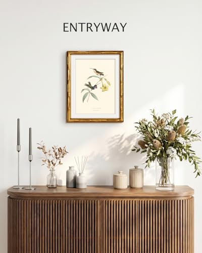 Gold Bamboo Framed Wall Art
