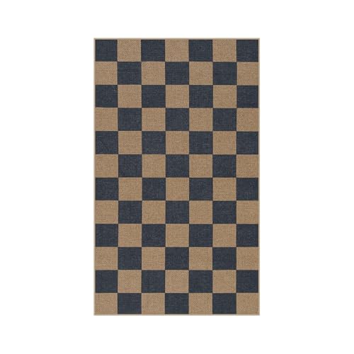 Checkered Easy Jute 3x5 Outdoor Rug
