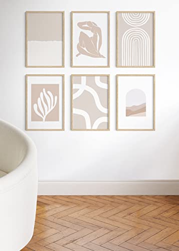 Beige Oak Wood 20x30 Picture Frame (6 Count)