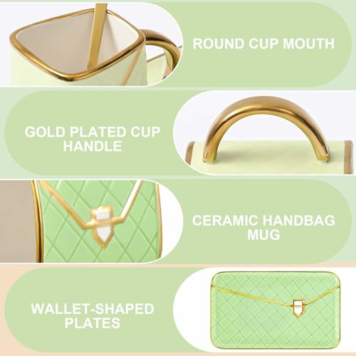 1 Set Coffee Mug Elegant Handbag Shaped Cup