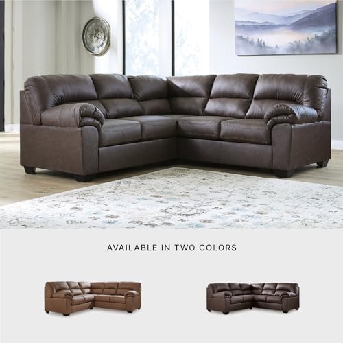 Faux Leather Sectional Sofa