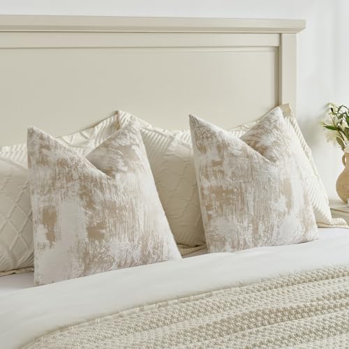 Pack of 2 Faux Cashmere Throw Pillow Covers 16x16 Inch (2 Count)
