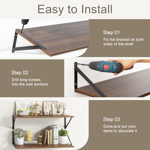 18" W x12 D Floating Shelves (2 Count)