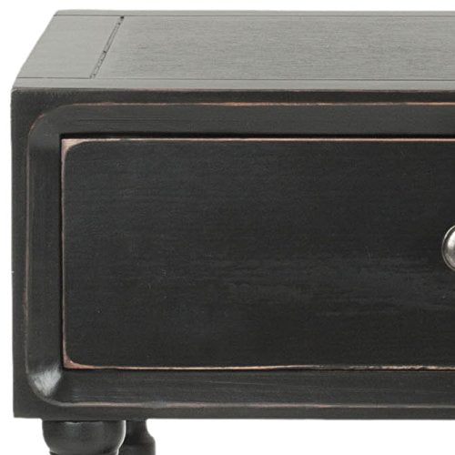 American Homes Collection Siobhan Black Accent Table