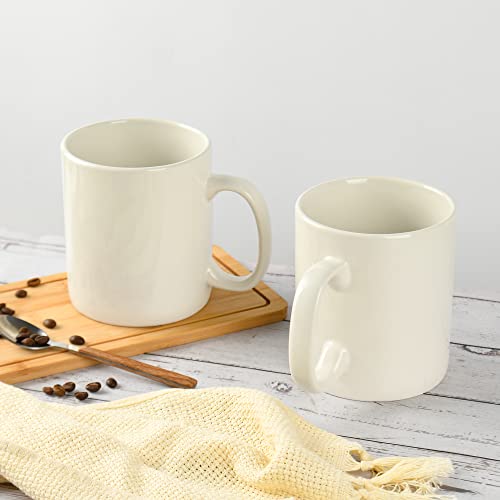30oz Super Large Ceramic Coffee Mugs Large Handles Set of 2 (2 Count)