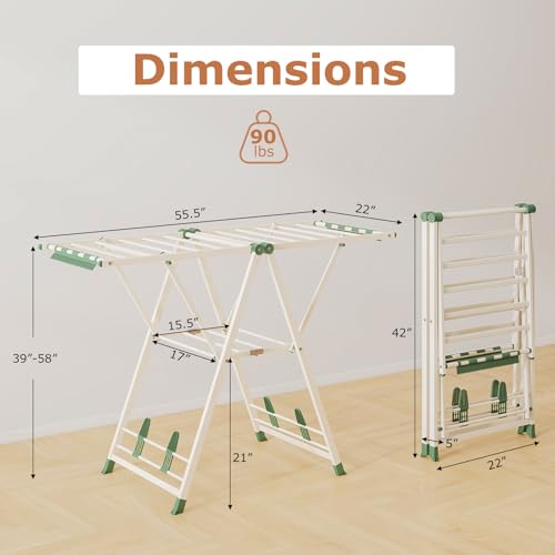 Foldable Metal Clothes Drying Rack