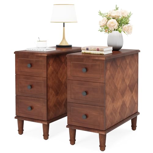 Solid Wood End Table Set of 2 (2 Count)