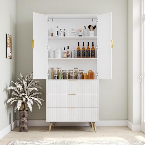 Fluted Tall Cabinet