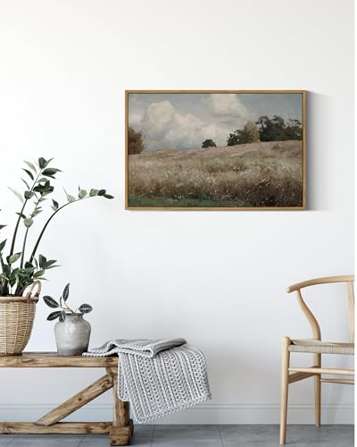 Framed Canvas Wall Art Vintage Decor