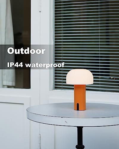 Small Cordless Mushroom Table Lamp