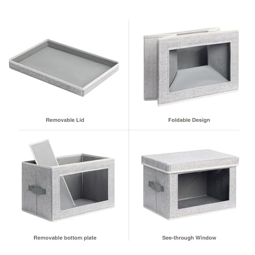 Storage Baskets with Lids (4 Count)