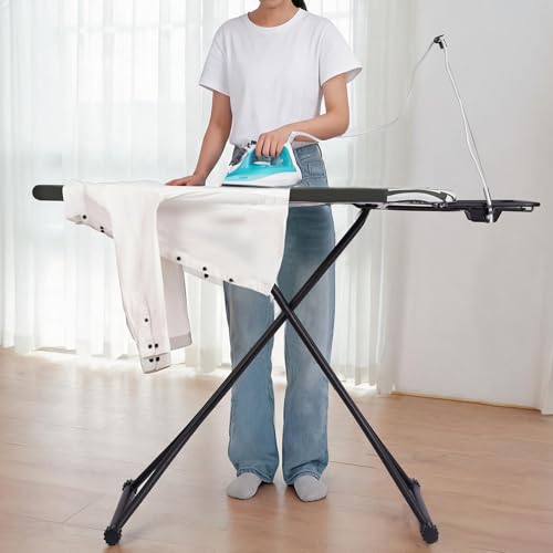 Extra Large Ironing Board with Hang Rail and Iron Rest 64" L x 20" W x 38" H