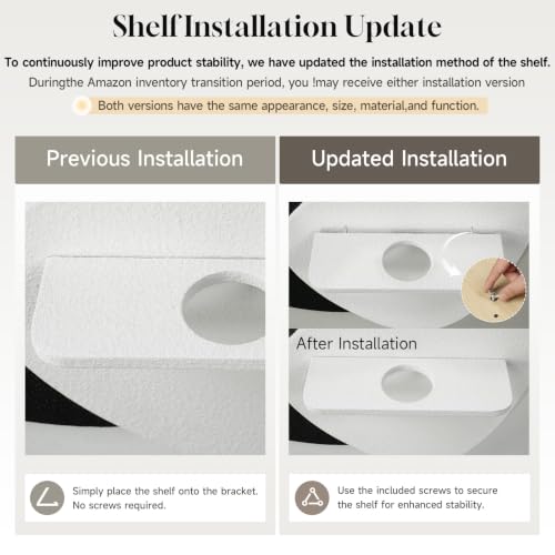 3D Textured Black and White Wall Art with Vase and Shelf