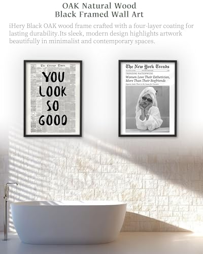 8x10in You Look So Good Framed Newspaper Wall Art