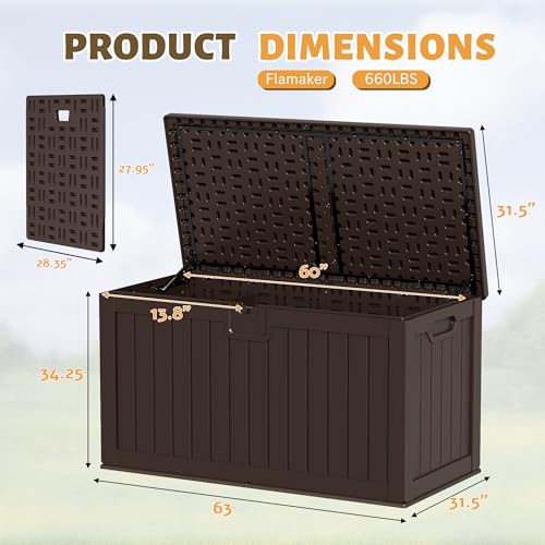 250 Gallon Resin Deck Box