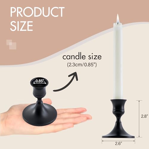 Black Taper Candle Holder (4 Count)