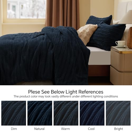 Faux Fur King Size Comforter Set