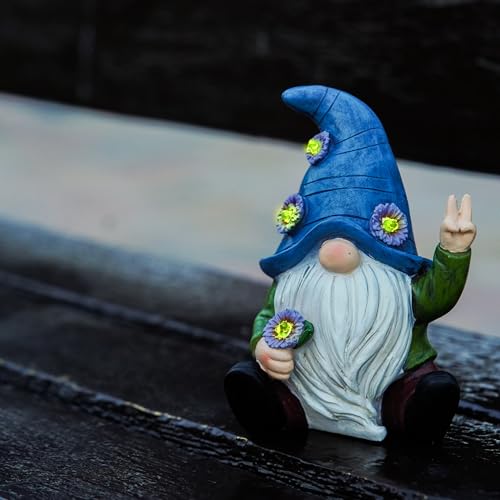 Blue Peace Yard Gnomes