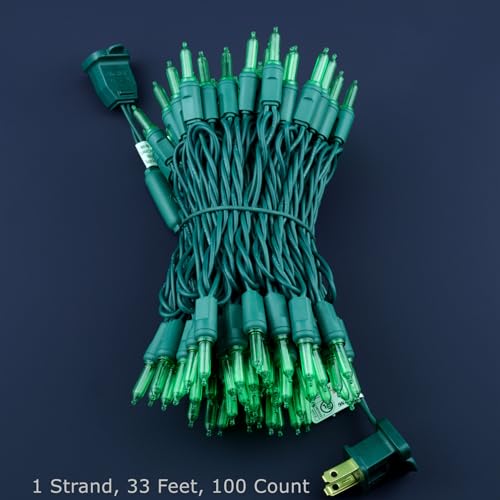 Green One piece Christmas Lights (100 Count)