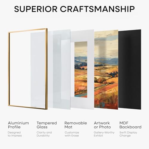 12x36 Bronze Picture Frame (2 Count)
