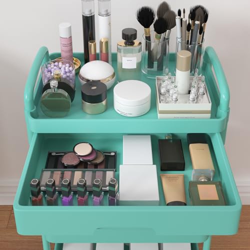 3 Tier Utility Cart with Drawer & Wheels