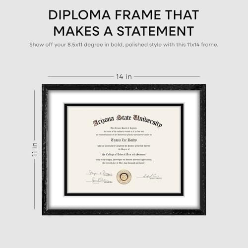 11x14 White Oak Diploma Frame (3 Count)