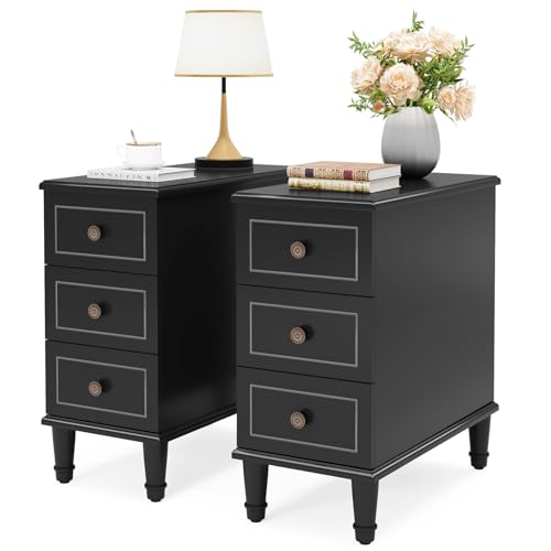 Solid Wood End Table Set of 2 (2 Count)