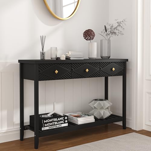 47" Console Table with 3 Drawers