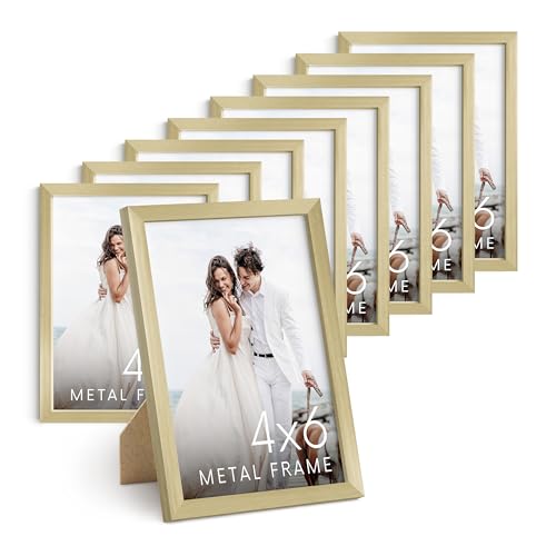 4x6 Gold Metal Picture Frames