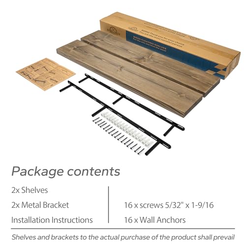 Floating Shelves for Wall 48 inch Long Set of 2 (2 Count)