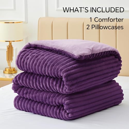 Fleece California King Comforter Set
