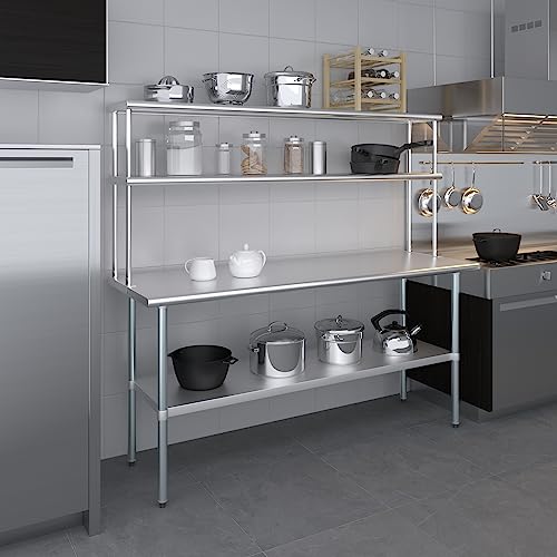 72 Inch Double Tier Overshelf