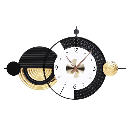 20.8X34.2 inch Modern Abstract Metal Decorative Wall Clock