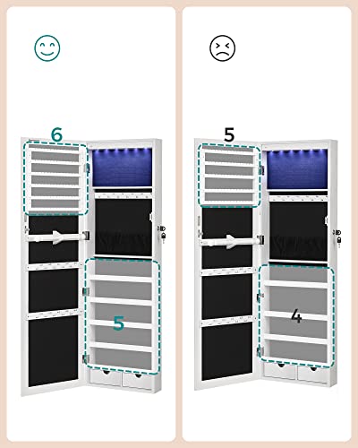Mirror Jewelry Cabinet Armoire