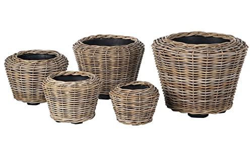 Rattan Planter Basket Plant Pot Holder 3.5