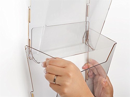 Hanging Literature Rack with 8 Tiered Pockets