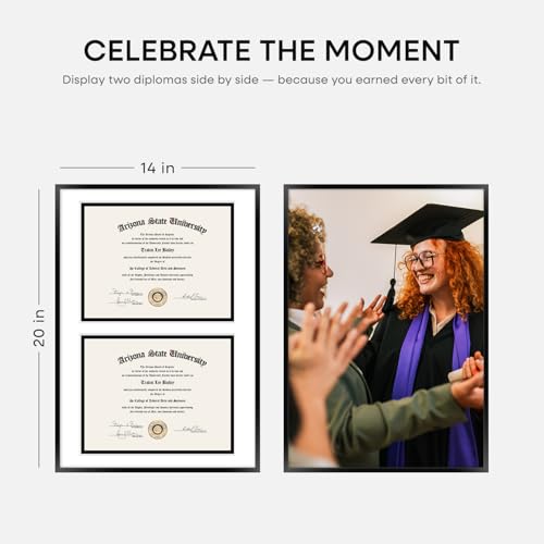 14x20 Black Diploma Frame (2 Count)