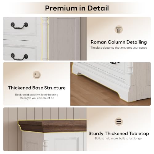 Armoire Wardrobe Closet 70" with 2 Drawers for Bedroom
