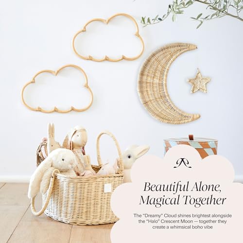 Handmade Wicker Cloud Décor Set Of 2
