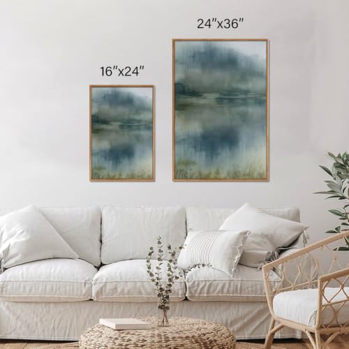 Large Abstract Nature Framed Canvas Wall Art