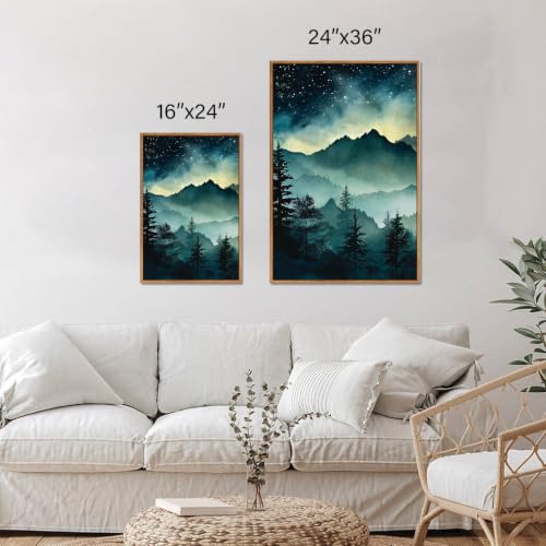 Misty Mountain Framed Canvas Wall Art