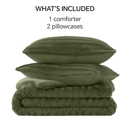 Faux Fur King Size Comforter Set