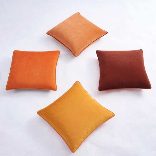 Decorative Throw Pillow Covers Cushion Cases (4 Count)